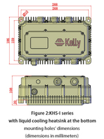 Controlador de Motor Sinusoidal Optoaislado Kelly KHS IP66 Impermeable de Alto Voltaje 320V 360V 400V 450V 350A 320V-360V 200A-500A