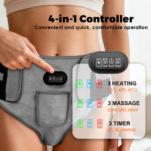 Sous-vêtements chauffants pour physiothérapie des parties intimes, avec thérapie par lumière rouge 660nm, pour soulager la douleur à la hanche et réchauffer l'abdomen - Product Image 4