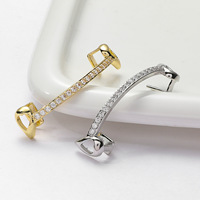 Grillz CZ Hollow Fang, Bijoux dentaires Hip Hop, Accessoires de mode punk et streetwear pour la scène de rap, pour hommes et femmes, Vente en gros