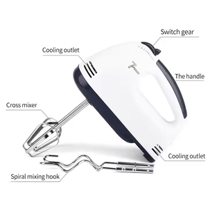 Batidora de Huevos Eléctrica de 7 Velocidades para Cocina, Batidora de Mano para Mezclar Harina, Masa de Pan y Otros Alimentos, Precio de Fábrica - Product Image 3