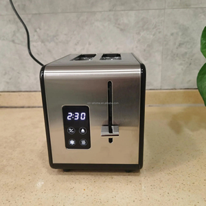 <span class=keywords><strong>Grille</strong></span>-<span class=keywords><strong>pain</strong></span> électrique domestique 800W, puissant, avec écran tactile numérique, fonctions multiples, 2 fentes, en acier inoxydable - Product Image 4
