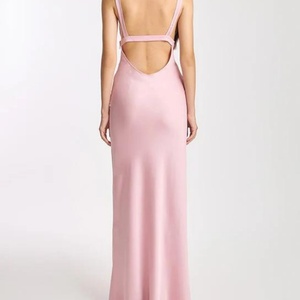 Vestido Sexy de Color Sólido Personalizado, Nuevo Modelo 2025, con Tirantes Finos, Sin Mangas, Estilo Casual, Maxi Vestidos para Damas - Product Image 4