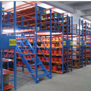 Полка для промышленных складов, мезонинная полка с многоуровневой стальной платформой, система стеллажей от производителя - Product Image 3