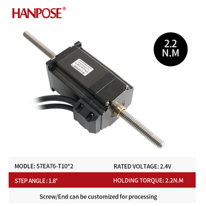 Линейный шаговый двигатель Hanpose 57EA56/76-T10, 200 мм, <span class=keywords><strong>2</strong></span>.<span class=keywords><strong>2</strong></span> Н·м, Nema 23, 24 В, для 3D-принтеров, с замкнутым контуром, с винтовым приводом - Product Image 2