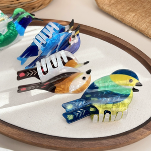 Yi YHJ مشبك شعر نسائي بتصميم طائر كبير لطيف وممتع من مادة PVC، مشبك شعر بتصميم مخصص مع تسليم سريع - Product Image 4