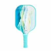 Ensemble de raquettes de pickleball en fibre de verre et carbone de 14 mm d'épaisseur, 245 g, avec logo OEM et motif personnalisé, pour l'entraînement
