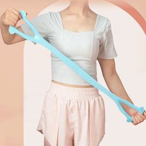 Cute Cat Shape Pull Back spalla Yoga Tension Band Workout Arm Back Training corde elastiche <span class=keywords><strong>con</strong></span> impugnatura antiscivolo - Product Image 1