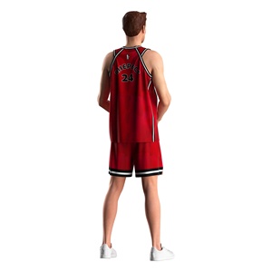 Shorts de <span class=keywords><strong>basket</strong></span>-ball en polyester durable pour hommes, vêtements de sport à séchage rapide, panneaux en mesh pour les jeux et les entraînements de haute intensité - Product Image 4