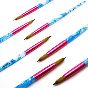 Herramienta de Manicura para Arte de Uñas DIY, <span class=keywords><strong>Pincel</strong></span> de Uñas Acrílico <span class=keywords><strong>Kolinsky</strong></span> de Alta Calidad con Mango de Cristal - Product Image 3
