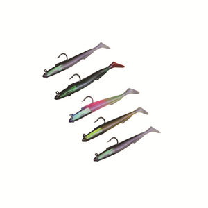 2026 GAMA H-Q Esche Artificiali Morbide per la Pesca in Mare, a Forma di Anguilla, con Rivestimento Laser, 15g, con Amo Singolo, Piccole Esche a Forma di Anguilla Mousda, Esche Morbide Simulate - Product Image 4