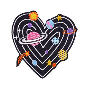 Badge en tissu flexible, forme et taille personnalisées, broderie naturelle de l'univers, à coudre/à repasser, pour sweats à capuche - Product Image 5