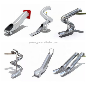 Bán Buôn Thép Không Gỉ Cong Trượt Turbo Ống S Hình Slide Trung Quốc Tùy Chỉnh Trong Nhà/Ngoài Trời Sân Chơi Công Trường Sử Dụng - Product Image 6