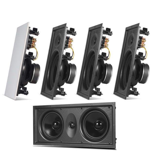 HIFI inwall speaker 100watts ceiling Wall-mounted home theater surround invisible Embedded cinema speakers