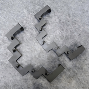 Gancho Geométrico Moderno para Puerta, Sin Taladro, 5 Ganchos, Ahorro de Espacio, Organizador de Ropa para la Parte Posterior de la Puerta, Estante de Almacenamiento para Puerta - Product Image 2