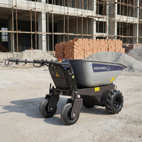 Rhinoceros Elektrischer Radlader 0,2CBM Mini-Lader 800W Motorisierte Pumpe Gartenwagen Hof- und Bau-Nutzfahrzeug