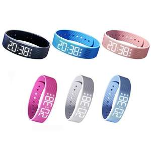 Reloj Despertador Digital LED con Alarma Ajustable y Antidespertador, Pulsera con Podómetro, Resistente al Agua y con Vibración - Product Image 4