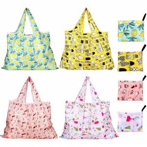Bolsa de Compras Plegable de Nailon Impermeable con Diseño de Letras, Personalizable en Colores, para Promociones - Product Image 1