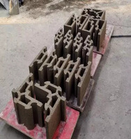   Ligne de production de blocs de béton 220/380 Volts avec mélangeur et convoyeur à bande, machine à fabriquer des blocs pour Haïti à vendre