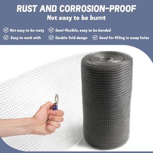 Stainless Steel <b>Wire</b> <b>Mesh</b> Roll 6 In X 50 Ft For Rodent Control Plant Protection Metal <b>Mesh</b> Fabric Hole Fill - Product Image 6