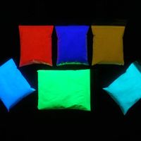 Pigment fluorescent Dingmei, poudre phosphorescente, couleurs néon brillantes dans le noir pour revêtement cuir, commande minimum 1 kg