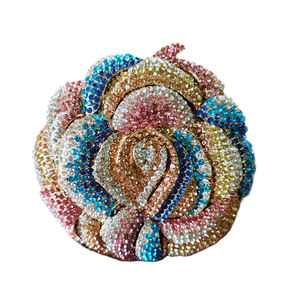 Tas Malam Mewah Model Bintang Laut Berhias Kristal dan Berlian Imitasi dengan Bingkai Logam untuk Wanita - Promo Terbatas - Product Image 6