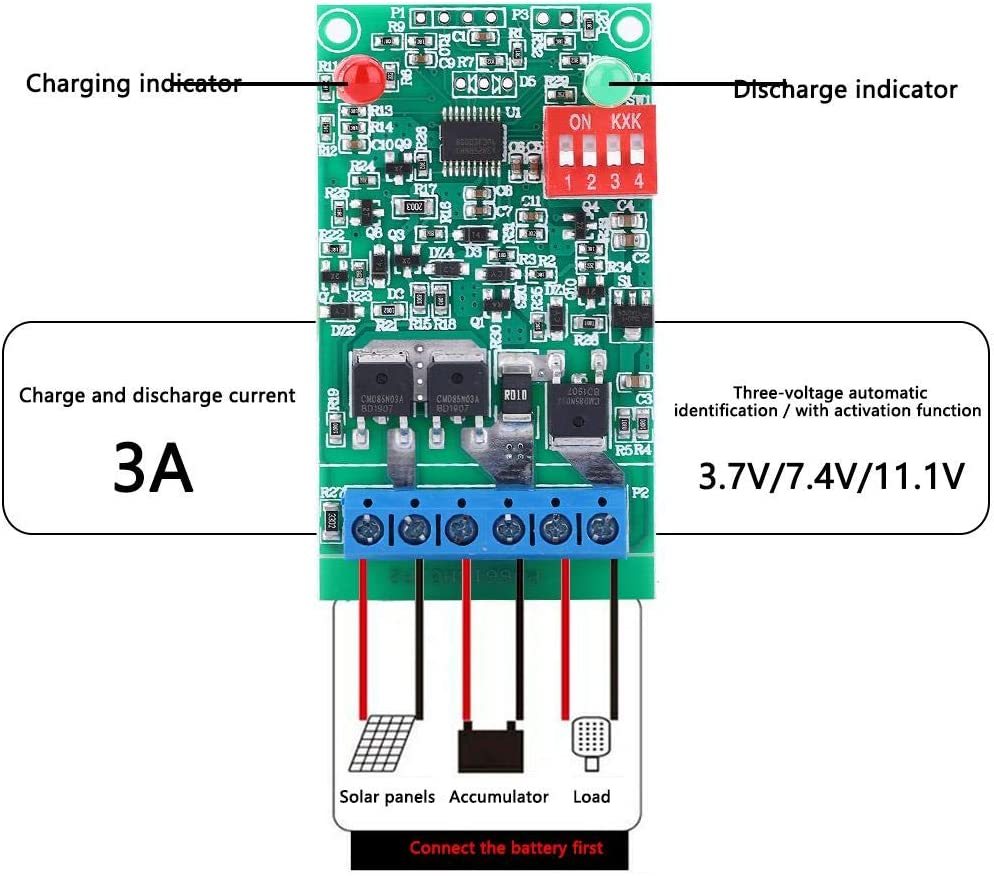 10 Pièces Carte De Circuit Imprimé Pour Lampe Solaire - Contrôleur Panneau Solaire Haute Efficacité