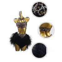 Robe de danse latine pour femmes, tutu et jupes en spandex noir, vêtements de compétition, tenue de performance, costume de danse professionnel pour l'entraînement