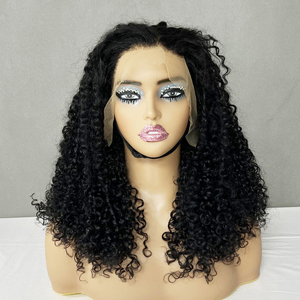 Perruques en cheveux humains bouclés Pixie, Perruque Cheveux Naturels Cheveux vierges, SDD 18 pouces Perruque en cheveux humains Lace Front - Product Image 2