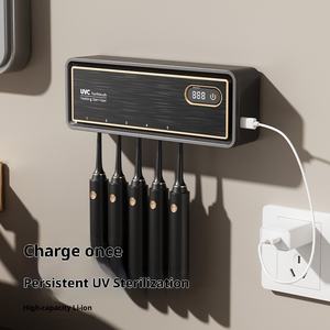 पराबैंगनी सैनिटाइजर प्लास्टिक टूथब्रश सैनिटाइजर होल-मुक्त इलेक्ट्रिक टूथब्रश धारक यूएसबी टाइप-सी चार्जिंग 6 मिनट - Product Image 4