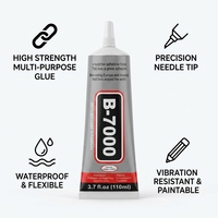 Vente directe usine – Adhésif liquide transparent éco-responsable à forte adhérence pour le travail du bois et l'emballage (15 ml, 50 ml, 110 ml)