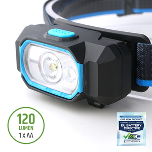 EU Battery Directive 2027 CE 120lumen LED Headlamp Long Runtime Waterproof Mining <b>Work</b> Head <b>Light</b> - Product Image 1