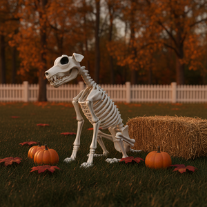 Wholesale Halloween <b>Skeleton</b> <b>Dog</b> Prop Realistic Puppy Bone Decoration for Haunted House, Yard & Party, Bulk Spooky Decor - Product Image 1