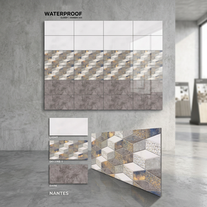 Carreaux muraux en porcelaine super brillants 300x600mm, céramique numérique émaillée 12x24 pour usage extérieur et salle de bain, prix des carreaux muraux en céramique - Product Image 5