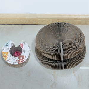 Rompecabezas de nuevo diseño, suministros interactivos para mascotas, órgano mágico, papel corrugado, rascador para gatos, juguetes de cartón - Product Image 4