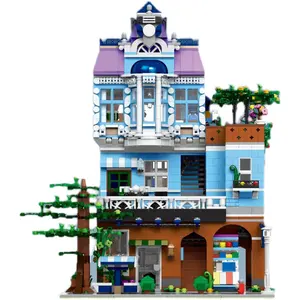 Mould King-bloques de construcción para niños y adultos, juguete de ladrillos de tienda, arquitectura china, juguetes famosos, 16004