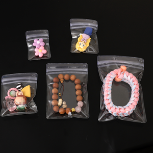 Custom Size Logo Clear PVC Resealable Zipper Plastic Bags Reusable Zip Pouches For Bulk Jewelry Gift Packaging Wholesale - Product Image 1