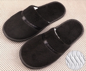 Pantuflas Personalizadas Desechables <span class=keywords><strong>de</strong></span> Terciopelo Coral <span class=keywords><strong>de</strong></span> Lujo para <span class=keywords><strong>Hotel</strong></span>, con Cinta <span class=keywords><strong>de</strong></span> Color y Diseño Grueso Antideslizante - Product Image 6