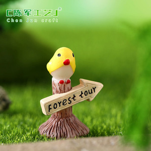 Quattro tipi di decorazioni micro-paesaggistiche in muschio Weij, articoli vari Zakka, segnaletica direzionale simulata per fermate dell'autobus, <span class=keywords><strong>tr</strong></span> - Product Image 4