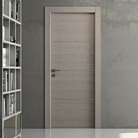 Portes d'intérieur à vendre bon marché en bois Dernier design Gris Portes d'intérieur pré-suspendues Portes de maison en bois massif