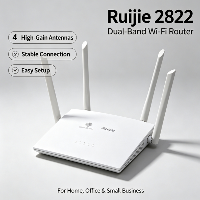 Xinsuhang RG-MA2822 Smart Wi-Fi Router High Speed Dual Band Gigabit Wireless Repeater RJ45 Wall Through Home 1 Year Warranty