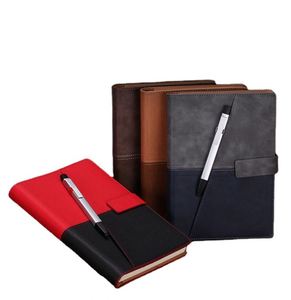 Libreta A5 Personalizada de Doble Color con Bolígrafo, Libretas Retro para Negocios con Logotipo Personalizado Impreso - Product Image 1