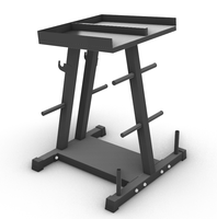 Support de rangement multifonctionnel Chaoran Classic pour haltères et plaques de musculation – Support métallique d'intérieur pour plaques libres et bancs