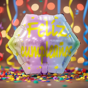 Globo de aluminio de 45 cm con forma de estrella, decoraciones metálicas para fiestas, celebraciones de graduación, Party Love Happy Birthday - Product Image 2