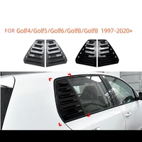 ABS brillant noir fenêtre latérale persienne obturateur couverture luxe voiture autocollants Modification accessoires pour Golf MK8 et stores 1 ensemble