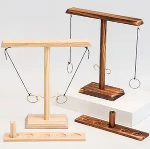 Throwing Game Parent-child Friends Interactive Hook and Ring Game Manufacturer Wholesale Wooden Other Educational Toys Pine Wood