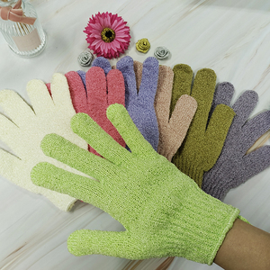 Body Scrubber Marruecos Kessa Glove Mitt Korean Lofah Exfoliante Natural Nylon Ducha Guantes de baño - Product Image 4