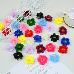 ดอกไม้ประดิษฐ์ Dongchen Crafts ขนาด 5 ซม. ดอกไม้ผ้าไหม อุปกรณ์ประกอบฉากงานแต่งงาน ของตกแต่งบ้าน อุปกรณ์ถ่ายภาพ DIY เครื่องประดับศีรษะ - Product Image 4