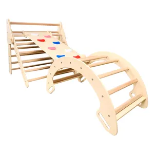 Climbing Triangle Fold-able triangle Montessori furniture Wooden Gym Climbing Gift