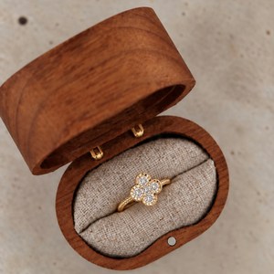 Bagues en moissanite Dylam pour femmes, 0,44 ct, bagues porte-bonheur, bague trèfle à quatre feuilles, bagues de promesse, bagues de fiançailles, bagues de mariage, bijoux fins et élégants - Product Image 3