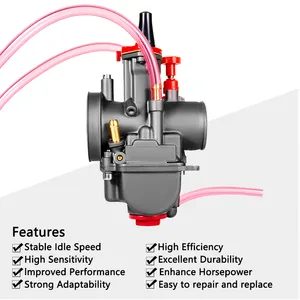 Race Carburateur Pwk 24 26 28 30 32 34 24Mm 26Mm 28Mm 30Mm 32Mm 34Mm Voor Motorfiets Atv Pit Crossmotor Atv Quad Carburateur